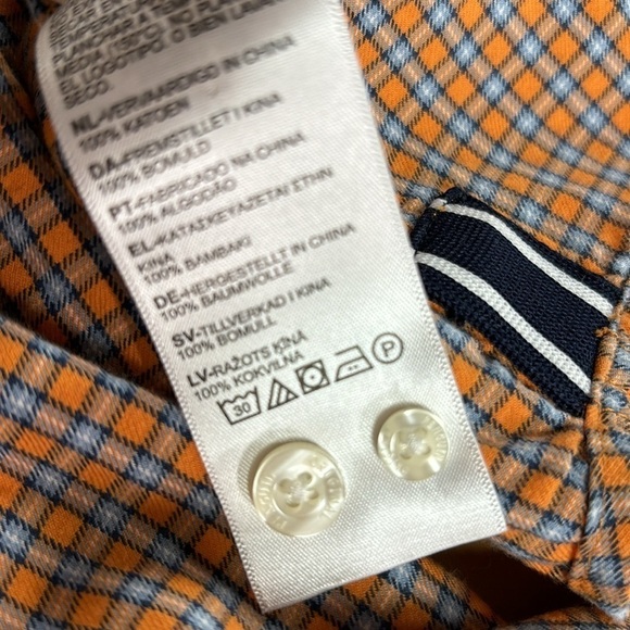 on original penguin by munsingwear Men's plaid shirt 100% cotton size S/P - Picture 14 of 15